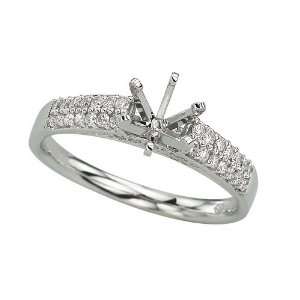   Gold 1/3 ct. Diamond Semi Mount Engagement Ring Katarina Jewelry