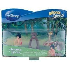  Disney Jungle Book Micro Figures   Mowgli Baloo KAA Toys & Games