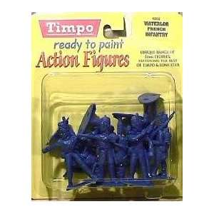 French Infantry at Waterloo 8 piece set of 54mm Plastic Army Men 