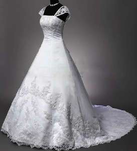 Sexy White Wedding Dress Bridal Gown 6 8 10 12 14 16 18 28+++  
