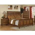   america 5 pc Louisa Antique Cherry Oak Finish Wood Queen Bedroom Set
