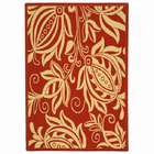 Rugs USA Indoor Outdoor Area Rugs Country Floral 5X8 Red Natural
