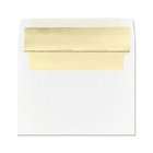the 75 gold foil lined white a8 envelopes
