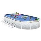   12ft x 18ft Oval 48 Galv. Steel Above Ground Pool with 6 Top Seat