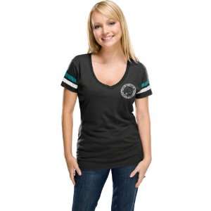  San Jose Sharks Womens Black Post Season T Shirt Sports 