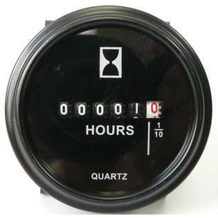 ProPower Round Hour Meter  6 to 80 VDC 