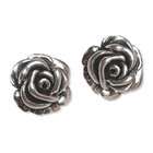 In Gifts Sterling Silver   4mm Rd Rose Zircon (CZ) Stud Earrings