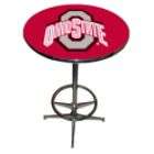 Sports Fan Products College 27 Chrome Pub Table with footrest   Ohio 