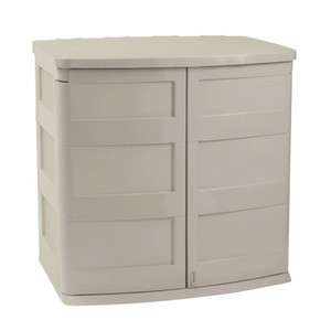 New Suncast Horizontal Outdoor Storage Shed Cabinet  