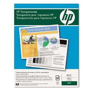  HP® Transparency Film for Laser Printers, Letter, Clear 