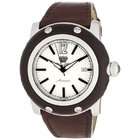   Rock Womens GR10201 Miami Automatic White Dial Brown Leather Watch