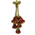   with Silver Glitter Shatterproof Hanging Bells Christmas Decoration