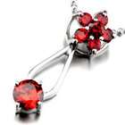   Flower January Birthstone Pendant Necklace Sterling Silver Jewelry