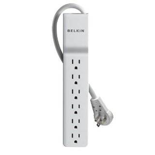 Belkin 6 Outlet Home/Office Surge Protector with Rotating Plug and 8 