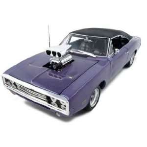  1970 Dodge Charger Purple 1 of 2500 Made 118 Toys 