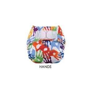    Swaddlebees Econappi Hook/Loop Diaper Snaps, Messy Hands Baby