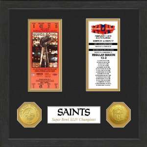 New Orleans Saints Highland Mint SB Championship Ticket Collection 