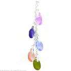 FindingKing Sterling Silver Multi Color Shell Earrings Jewelry