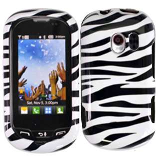 For LG Extravert HARD Protector Case Snap On Phone Cover Zebra  