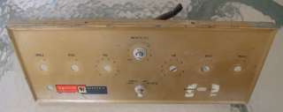   EARLY STEREO WEBSTER ELECTRIC TUBE AMPLIFIER FACEPLATE 1959  