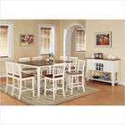 Steve Silver Furniture Branson Counter Height Dining Table in White 