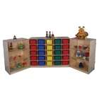 Strictly for Kids SK1170 Deluxe Tri Fold Storage with Cubbies for 25