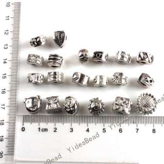 20pcs Clasp Stopper Beads Fit Charms Bracelets P1056  