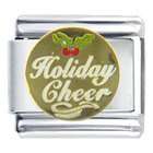 Pugster Golden Italian Charm Bracelet Holiday Cheer On Christmas