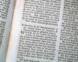 DECLARATION OF INDEPENDENCE John Hancock Type Signed 1776 HISTORIC 