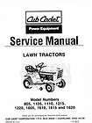 CUB CADET GT 1554, SLT 1550 & SLT 1554 Service Manual  