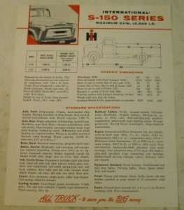 International Harvester IH 1955 S150 Truck Brochure  