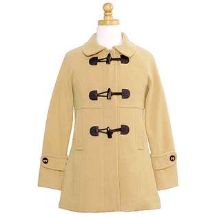   Coats Girls Size 8 Honey Toggle Wool Winter Pea Coat 