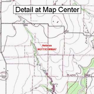  USGS Topographic Quadrangle Map   Hebron, Texas (Folded 