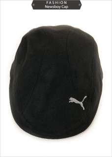 BN PUMA Austin Classic Ivy Newsboy Golf Cabbie Hat in Black Asian Size 