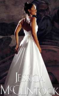 NWT Jessica McClintock Ivory Silk Flowers Gown Size 6  