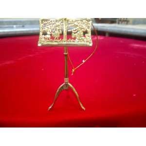  Gold Music Stand Christmas Ornament 