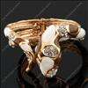   Enamel rhinestone Snake Hinge fashion jewelry gold Bracelets  