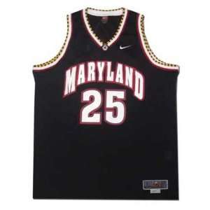   Maryland Terrapins #25 Black Swingman Basketball Jersey Sports