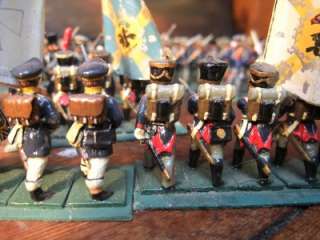 ANTIQUE METAL LEAD TIN MODEL soldiers NAPOLIONIC PRUSSIAN painted 28MM 