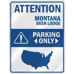   LODGE PARKING ONLY  PARKING SIGN USA CITY MONTANA