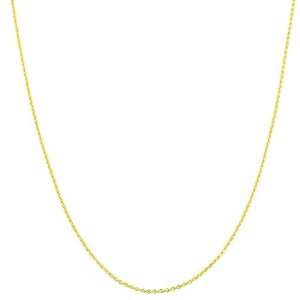  18k Yellow Gold 18 inch Rolo Chain (1 mm) Jewelry