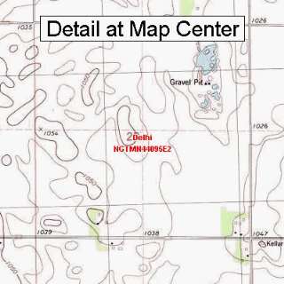  USGS Topographic Quadrangle Map   Delhi, Minnesota (Folded 