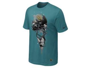  Nike Helmet Tri Blend (NFL Jaguars) Mens T Shirt