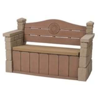 Step2 Company 543300 Outdoor Storage Bench Stone Texture 