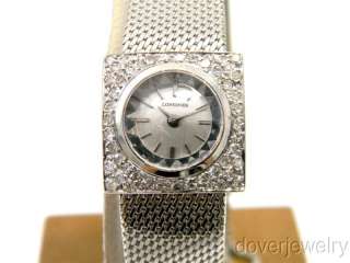 Longines Swiss Diamond 18K White Gold Ladies Watch NR  