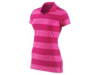  Nike Dri FIT Bold Shadow Stripe Womens Golf Polo