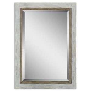 Uttermost 35.8 Inch Adney Wall Mounted Mirror Aged Ivory 