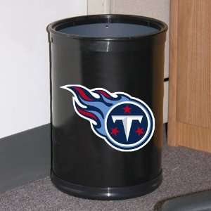  NFL Tennessee Titans Black Team Wastebasket Sports 