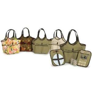 Contemporary Take A Long Tote with Removable Picnic Set Accessories 