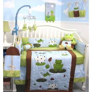 SoHo Froggies Party Baby Crib Nursery Bedding Set 13 pcs included 